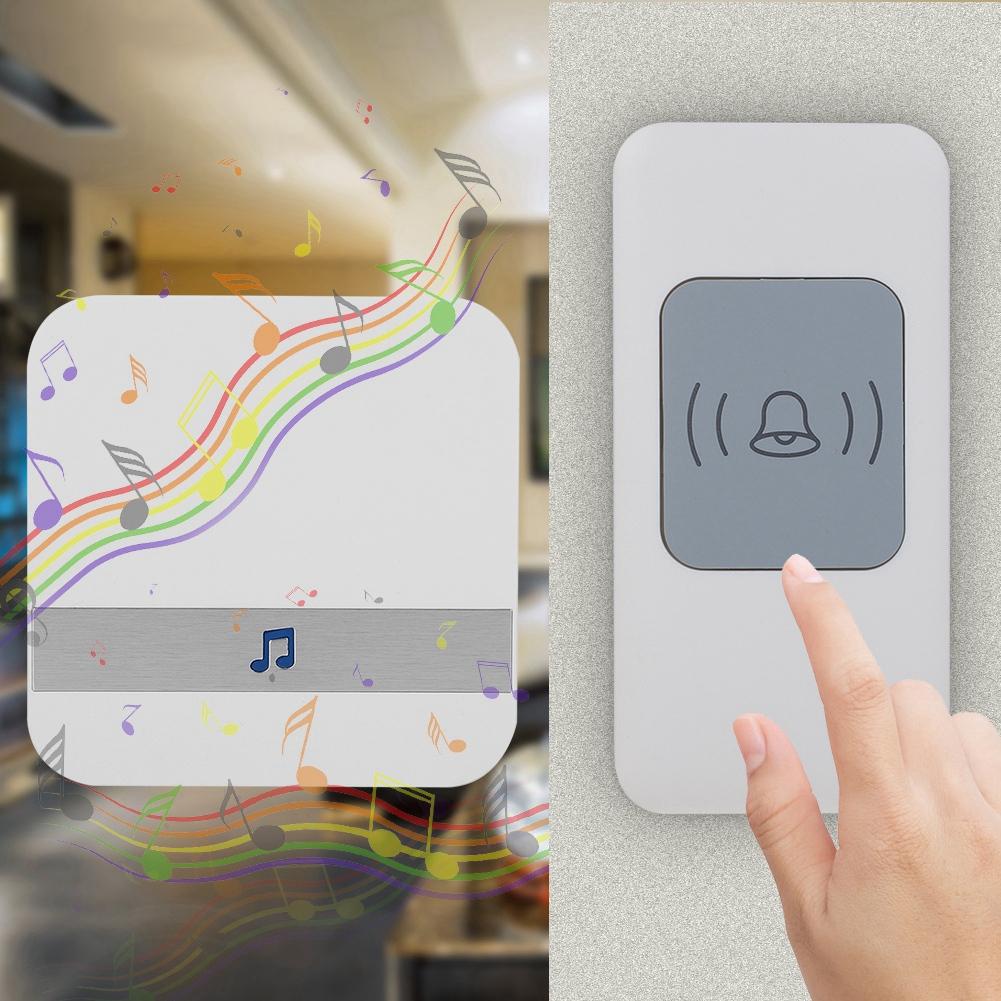 Wireless Chime Door Bell Patient Elderly Deaf Caller Remote Alarm 1*receiver  1*transmitter