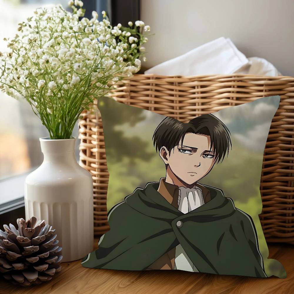 Наволочка L-Леви Аккерман, чехол для подушки дивана, украшение для дома, комнаты, детский подарок 16x16Inch