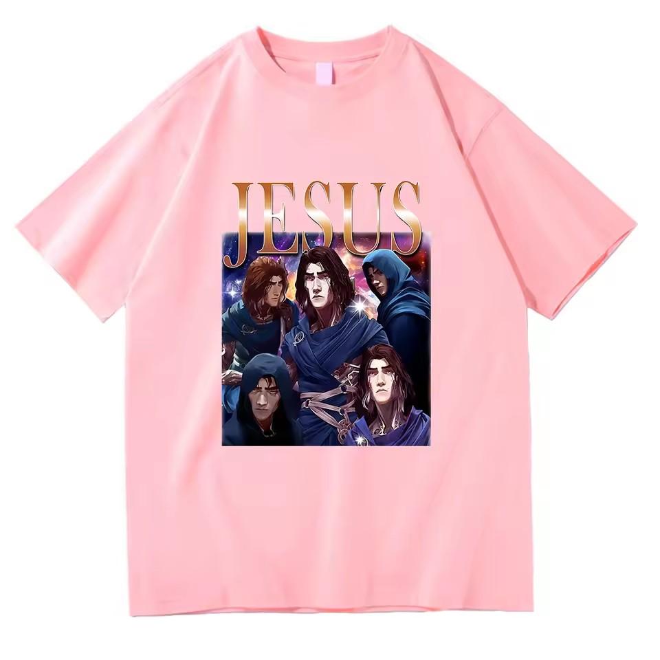 Arcane T shirt Caitlyn Kiramman T-shirts O-Neck Unisex Fashion Fans Short Sleeve Shirts Gift Vintage Streetwear Tops