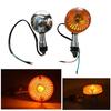 One+lifestyle Motorcycle Turn Signals, Large Turn Signals, Set of 4, Universal GS, Old Car, Cafe Racer, European (Orange)