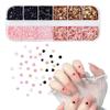 12 Grids Mini Sparkling Star Heart Round Shape Nail Glitter Sequins Mixed Holographic Nail Art Flakes DIY Manicure Decor