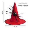 Black Spider Halloween Witch & Wizard Hat Costume Prop for Kids and Adults