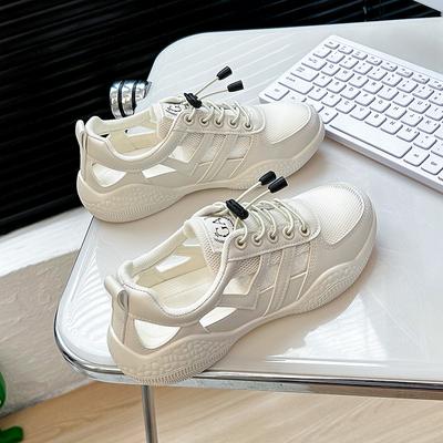 Zomer Nieuwe Studenten Board Schoenen Dames Ins Ademende Witte Schoenen Dames Mesh Oppervlak Platform Mesh Oppervlak Schoenen Dames