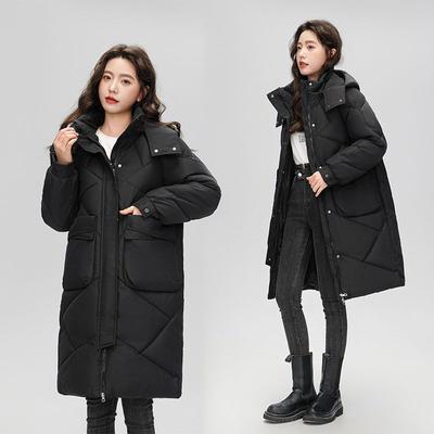 Women Winter Parka Hooded Jackets Thicken Warm Cotton-padded Puffer Coats Casual Long Parkas Clothes Loose Outerwear