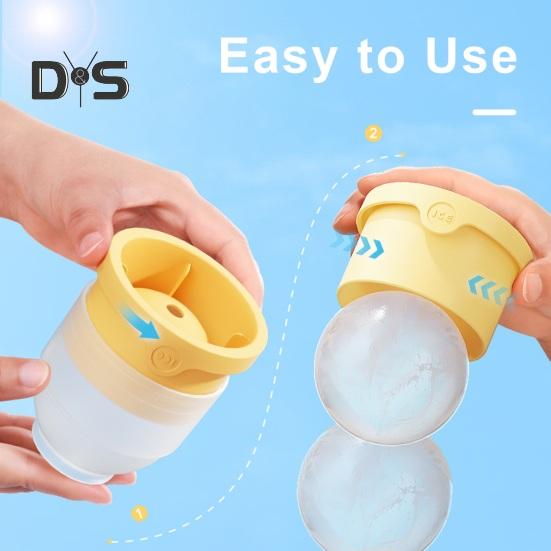 3 ks Forma na ledový hokej Velké formy na ledové koule Snadné vyjímání Výrobník ledových kostek na whisky, koktejly, kávu, ovocné příchutě