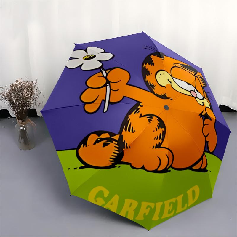 Garfield Automatic Open/Close Umbrella Folding Umbrella,Portable Compact Perfect Gift for Birthday, Christmas0809185
