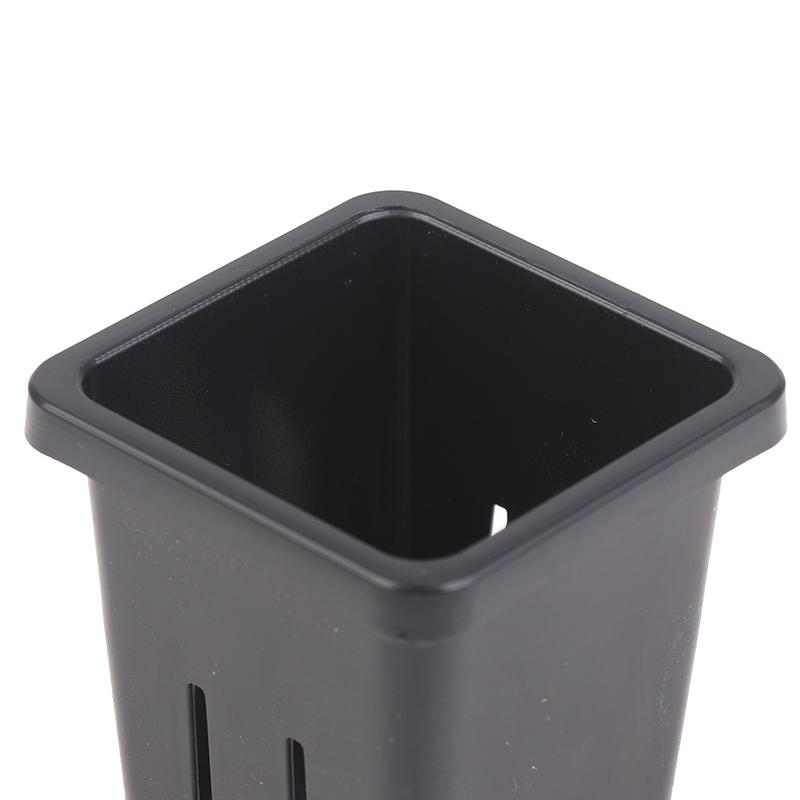 10Pcs Reusable Hydroponic Mesh Cover Hydroponic Planting Basket Plant Seedlings Planting Plastic Mesh Pot Garden Supplies