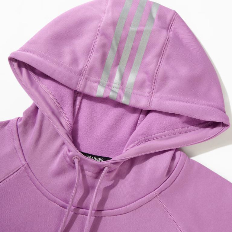 Adidas Comfortable Hooded Pullover Long Sleeve Sweatshirt Men Sweatshirts Purple IW8392