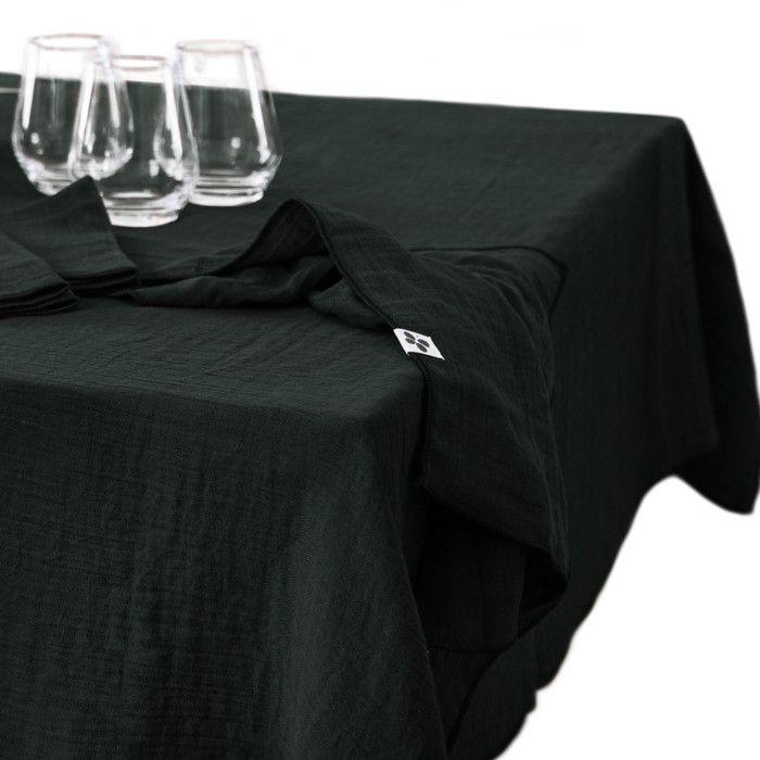 Tablecloth "Gaïa" 150 X 350 Cm "Cotton Gauze" the Butterfly Effect - Gaia Fir -