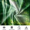 72x72 Inch Forest Sunlight Shower Curtain Green Trees Nature Landscape Waterproof Polyester with Hooks