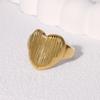 **Elegant 18K Gold-Plated Adjustable Heart Ring - Stainless Steel**