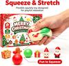 24-Tage-Weihnachts-Knödel-Squishy-Adventskalender, Fidget-Sensorik-Countdown-Kalender, Überraschungs-Squishies, Stressabbau-Fidget