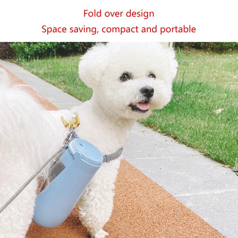 Portable Dog Water Bottle 450ml Dog Walking Travel Bottle Puppy Water Leak Proof Food Grade Dog Water Drink Bottle