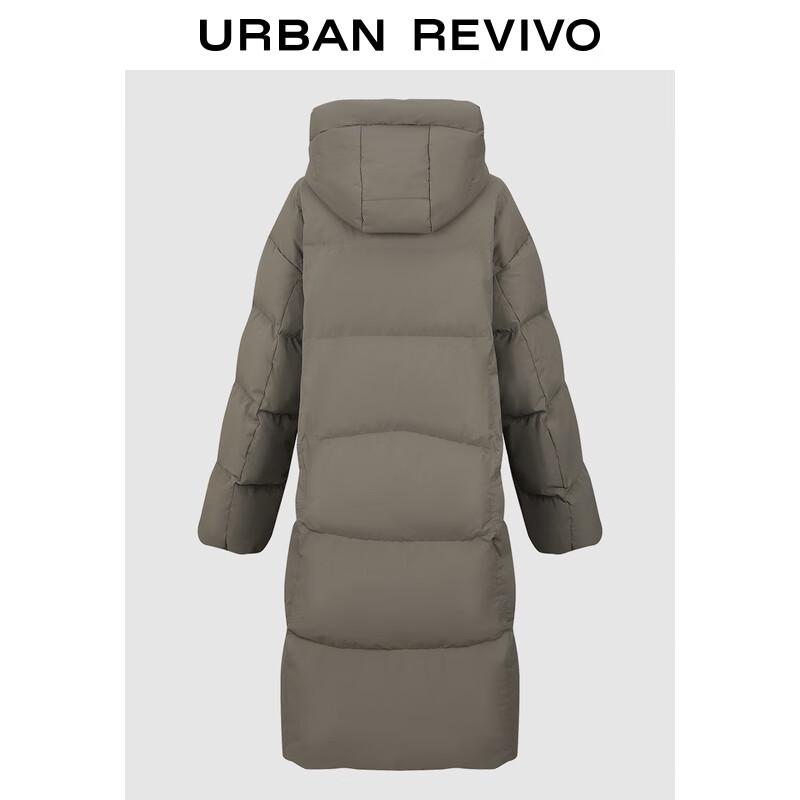 

UR 2025 Women s Casual Hooded Quilted Long Down Jacket M