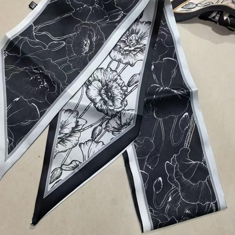 

Шарф большого размера в корейском стиле с диагональным принтом «кешью» - Женский летний шарф-лента высокого класса в полоску 14X145cm