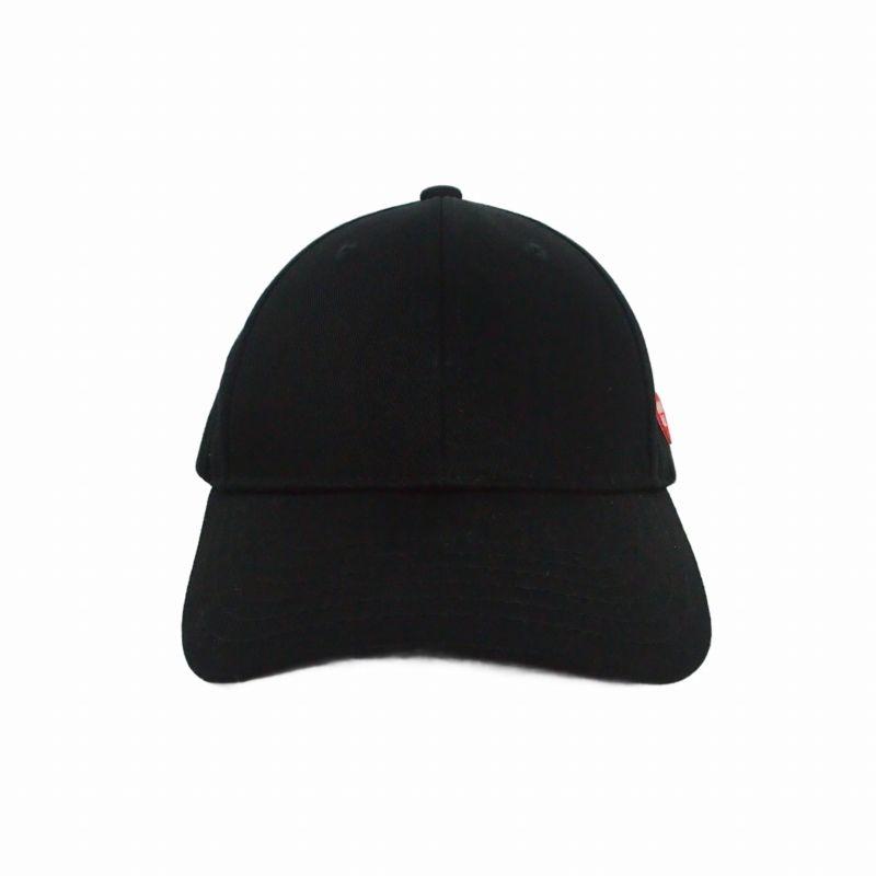 Used HUMAN MADE HEART BADGE 6PANEL TWILL CAP Heart Badge 6 Panel Twill Cap Hat Black Black HM31GD031