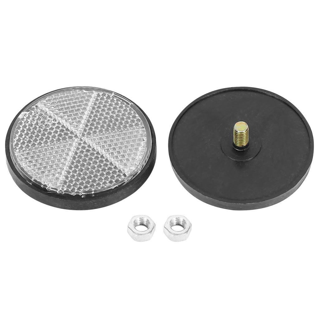F FIERCE CYCLE M6x1.0 Motorcycle Reflector Nut Plastic White Good