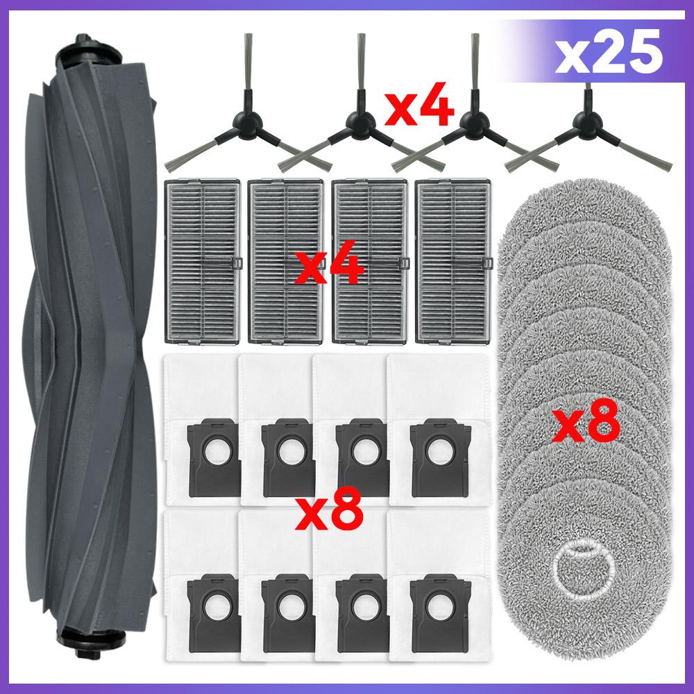 Fit For Dreame L40s Ultra CE / L40 Ultra AE / D20 Ultra / L30 Pro Ultra Parts Main Side Brush Hepa Filter Mop Cloth Dust Bag