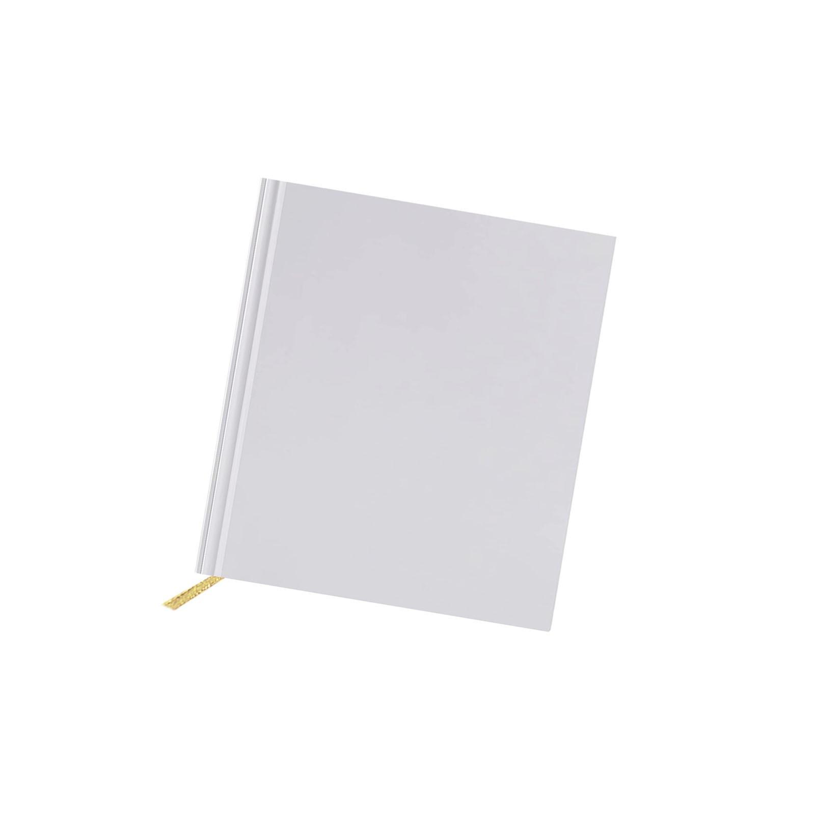 

120 страниц пустой гостевой книги - белая твердая обложка, книга для регистрации гостей и посетителей, чтобы расписаться на вашей свадьбе, вечеринке, рождении ребенка или девичнике One Size