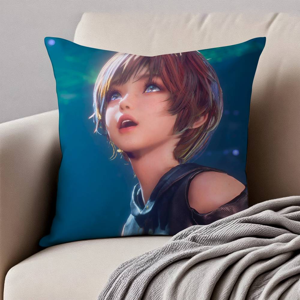 

Игровая S-Stellar B-Blade Наволочка Наволочка против пылевых клещей Невидимая молния Шелковистый короткий плюш Чехол на подушку для дивана 12x12Inch