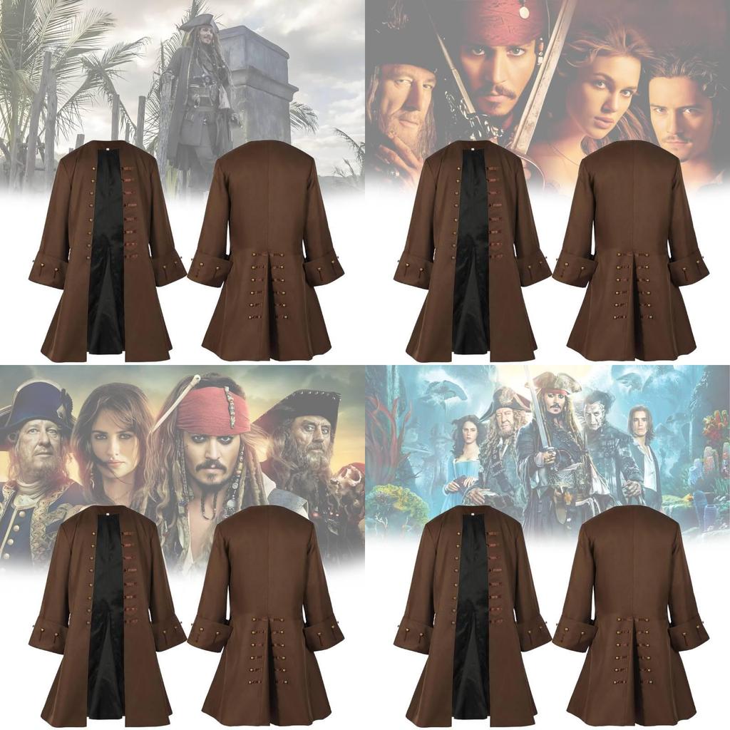 Elegantes Pirates of the Caribbean Piratenkostüm für Erwachsene mit einzigartigem Renaissance-Design