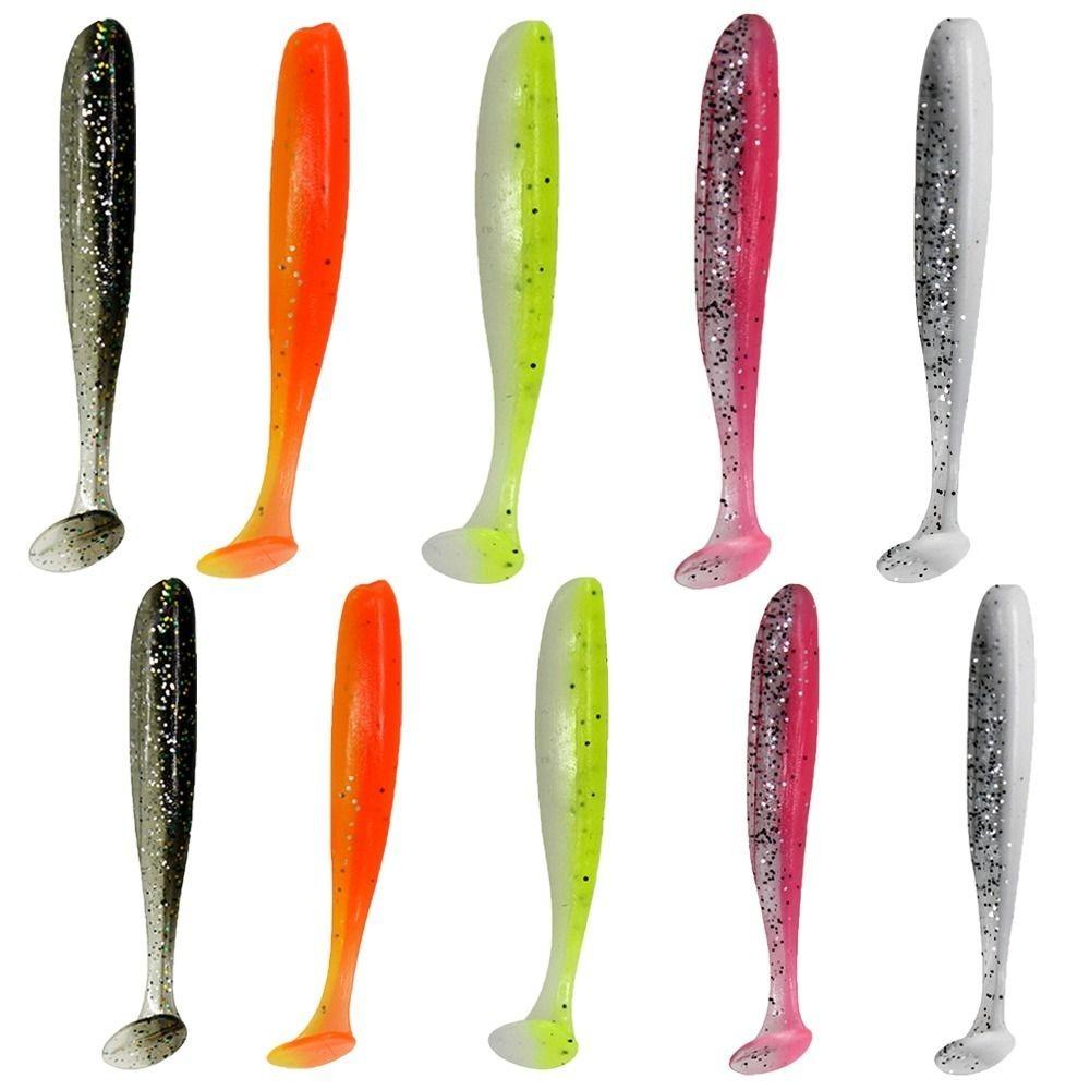 

100PCS 7cm 9cm Paddle Tail Swimbaits PVC Fishing Lures Durable Swim Bait Crappie Fishing 100PCS-7cm 9cm