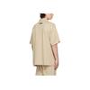 Fear of God Essentials Fall Winter 21 SSENSE Exclusive Jersey Polo With Logo Unisex Tops Beige Linen FOG-FW21-112