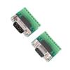 DB9 Male Female Connector Adapter Screw Terminal 9 Pin 9 Hole Conversion Board for RS232 RS485