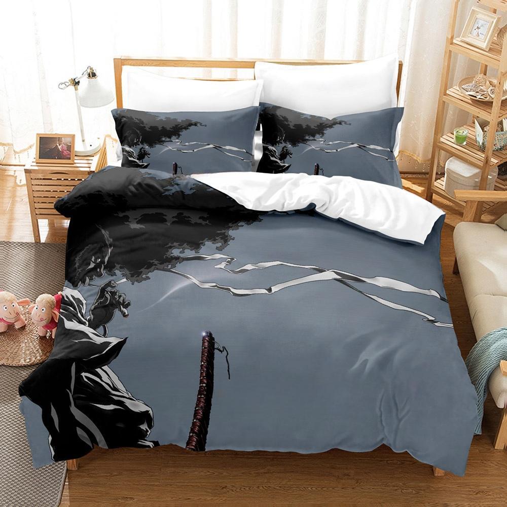 3d Printing Game Afro Samurai Bedding Set Cartoon Anime three-piece set Adult Kid Bedroom Duvet cover Sets 3D Print Kawaii Girls