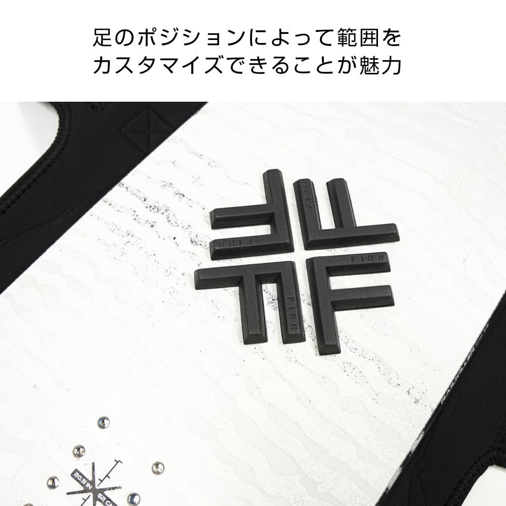 FIRN Snowboard-Deckpads, rutschfeste Stomp Pads mit Logo, 4er-Set, EVA, DP650401