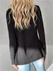 European & American Style Women's Solid Color Rhinestone Long Sleeve Cardigan