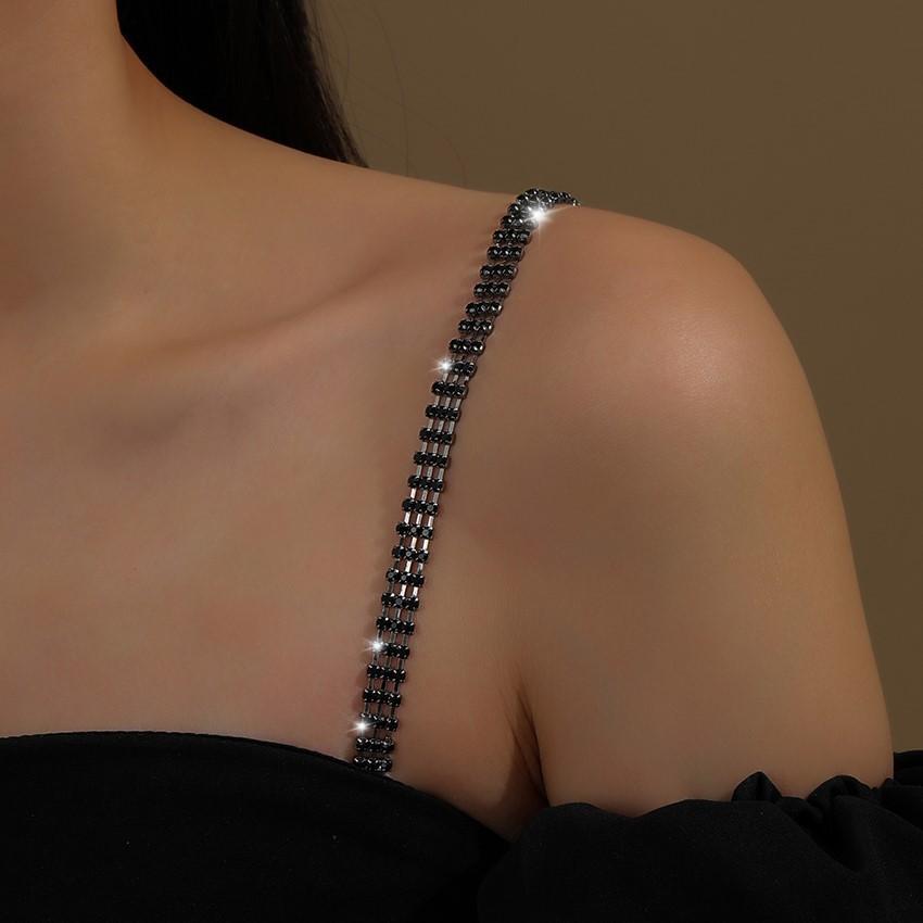Adjustable Rhinestone Thin Bra Strap Butterfly Heart Crown Pendant Replacement Shoulder Strap Women Wedding Party Dress Accessory