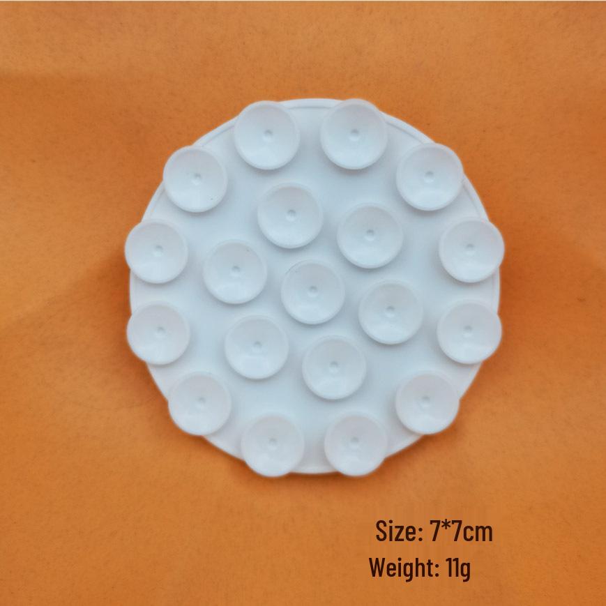 19-Hole Silicone Suction Cup Phone Holder & Power Bank Adhesive Sticker