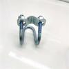 10Pcs Cross Pipe Clamp Double U-shaped Screw Bolt Horizontal Vertical Connector Stainless Steel Pipe Connector Fixator