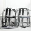 Women Backpack Double Shoulder Straps Waterproof Large Capacity See Through Wear-resistant Storage Anti-scratch PVC Transparent Backpack Travel Supply