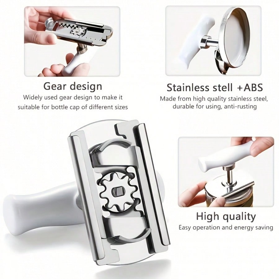 Stainless Steel Jar Lid Opener, Jar Lid Opener, Household Kitchen Jar Lid Opener, Hotel Kitchen Accessories