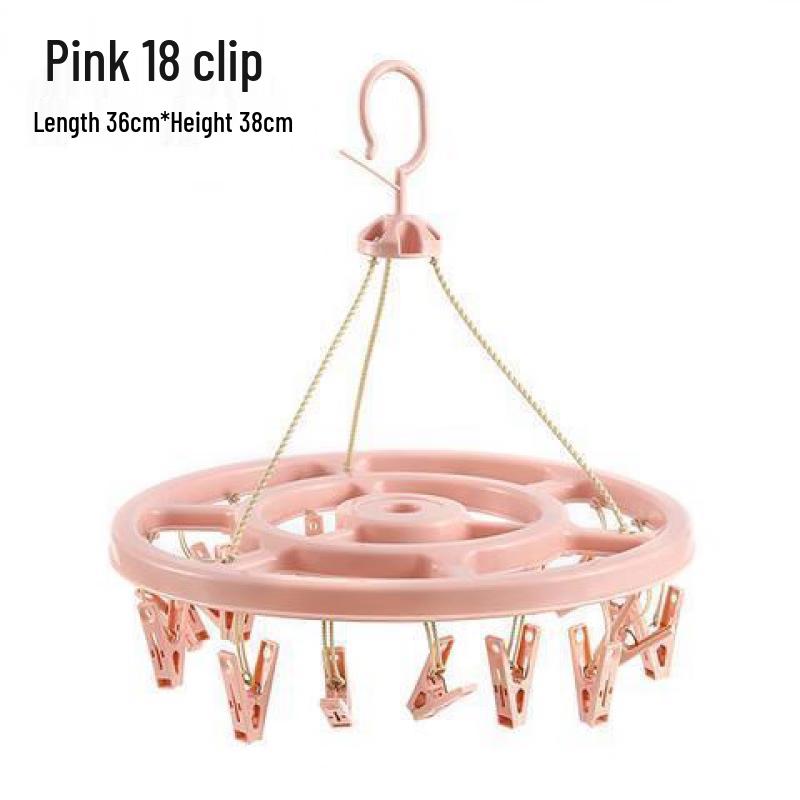 Multi-Clip Clothes Drying Hanger