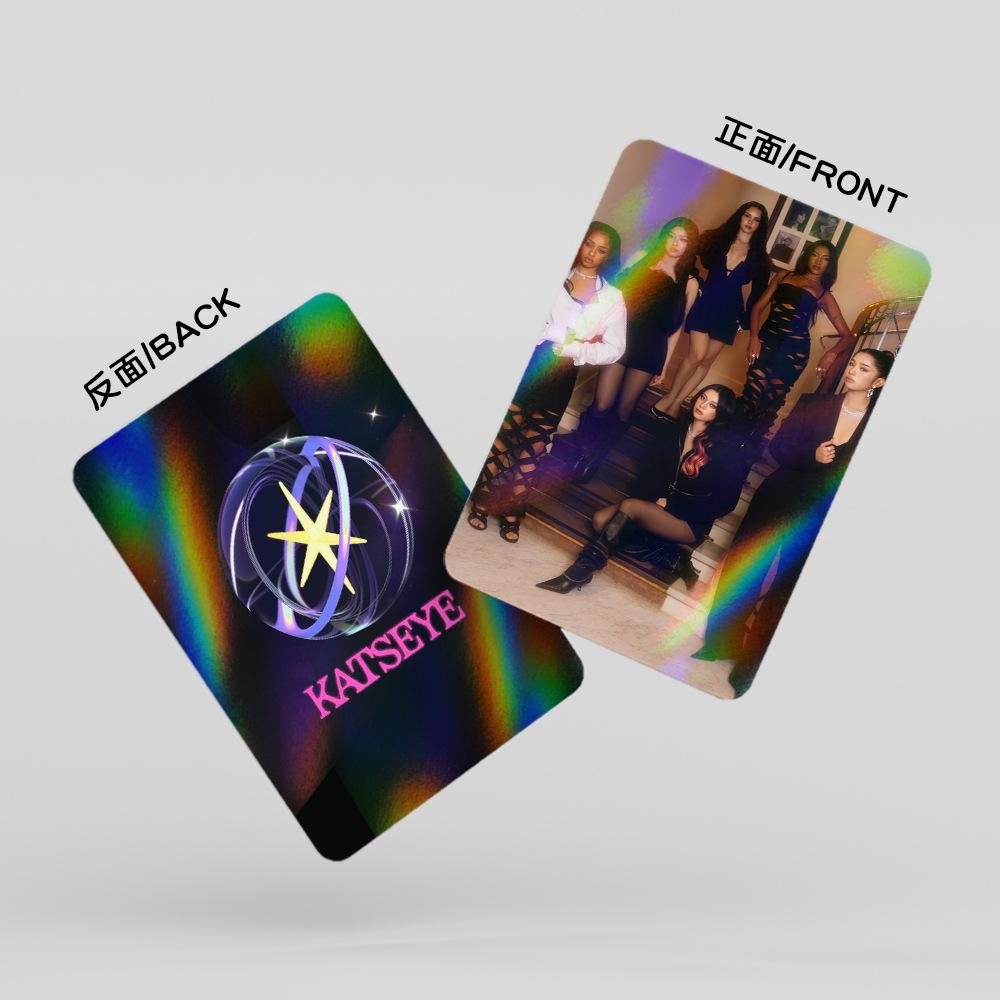 New 30-piece laser card KATSEYE album Internet Girl flash card star fan photo card LOMO