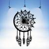 Bohemian Dreamcatcher Wall Hanging with Feathers Flowers for Indoor Outdoor Decor Gift