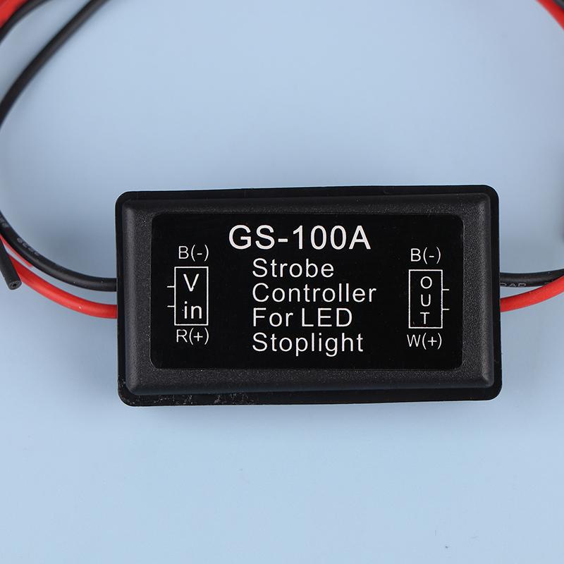 Gs-100A Brake Lights Strobe Controller Led Tail Light Controller Box With Fast Slow Flash Safety Warn Alert Controller For Car