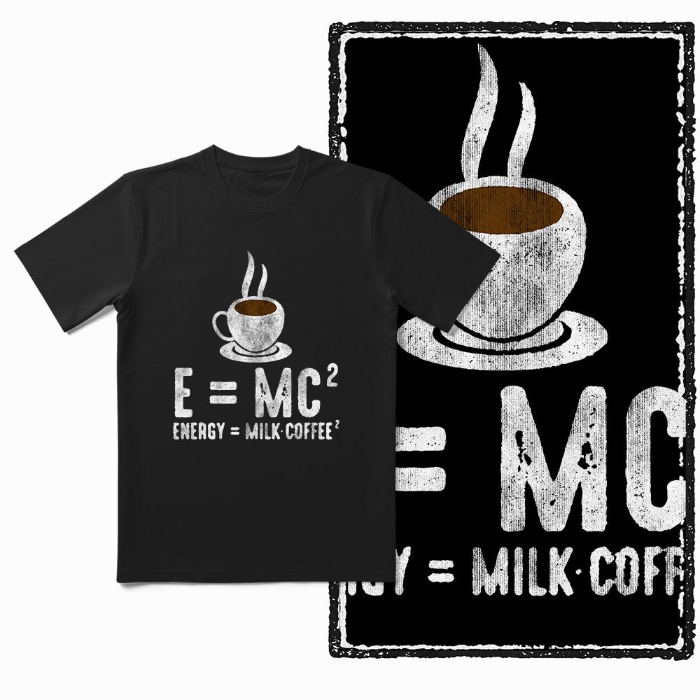 

Coolmind ZA009 cool funny exclusive graphic print men T shirt 100% cotton coffee lover streetwear distress print tee S