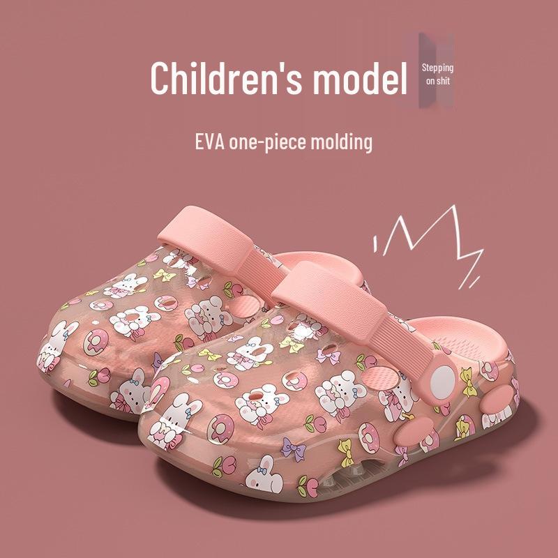 JINGRUIXIANG Kids Closed-Toe Beach Clogs
