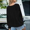 Women's Blouse V-neck Chiffon Shirt Embroidered Lace Long Sleeve Tops