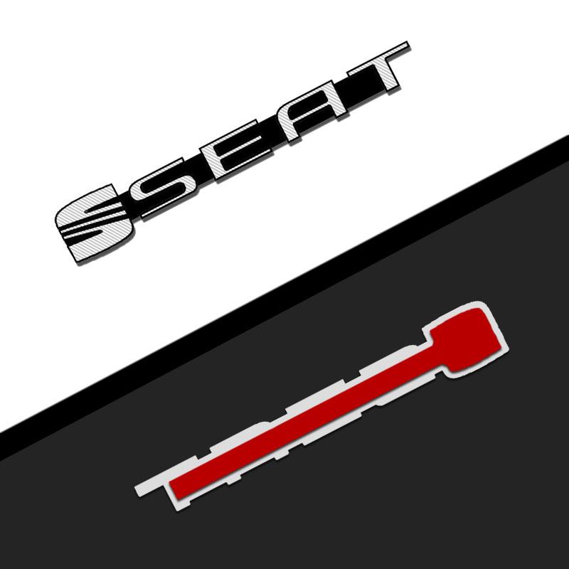 2/4 st 3D Aluminium Bil Ljudhögtalare Dekorera Märkesklistermärke för SEAT Leon FR 5 6 Alhambra MK3 MII Altea 5F Ibiza Toledo Cordoba