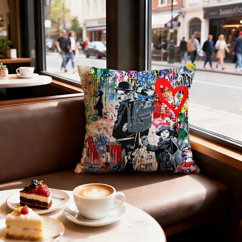 Art Banksy Cushion Cover Decorative Cushions Covers Cover Sofa X Pillow  Piece X X Pillowcase