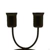 Candle Holder for Pillar Candles Decorative Stands 2 Arm Iron Ornament Candlestick