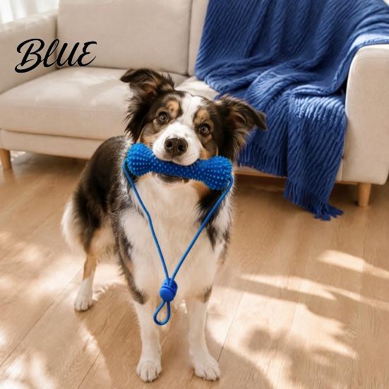 Small Medium And Large Dogs Dog Tooth Brushing Helper, Pet Dental Prop Chewable Toy, Dual-Action Canine Oral Back Molar Cleaning Toy Care Tool