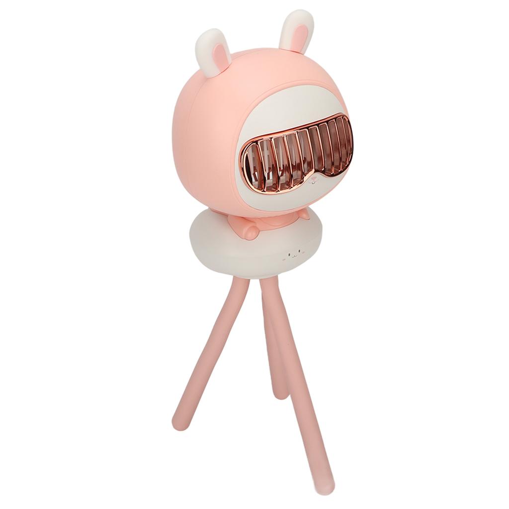 Wentylator USB Wentylator do wózka Bezłopatkowy 4 prędkości wiatru Mini Przenośny wentylator na zewnątrz Kemping Wzór królika