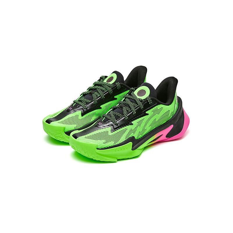 Under Armour Curry Series 7 Comfortable Versatile Low-Top Kids Basketball Shoes Unisex sneaker Green 6013297-389