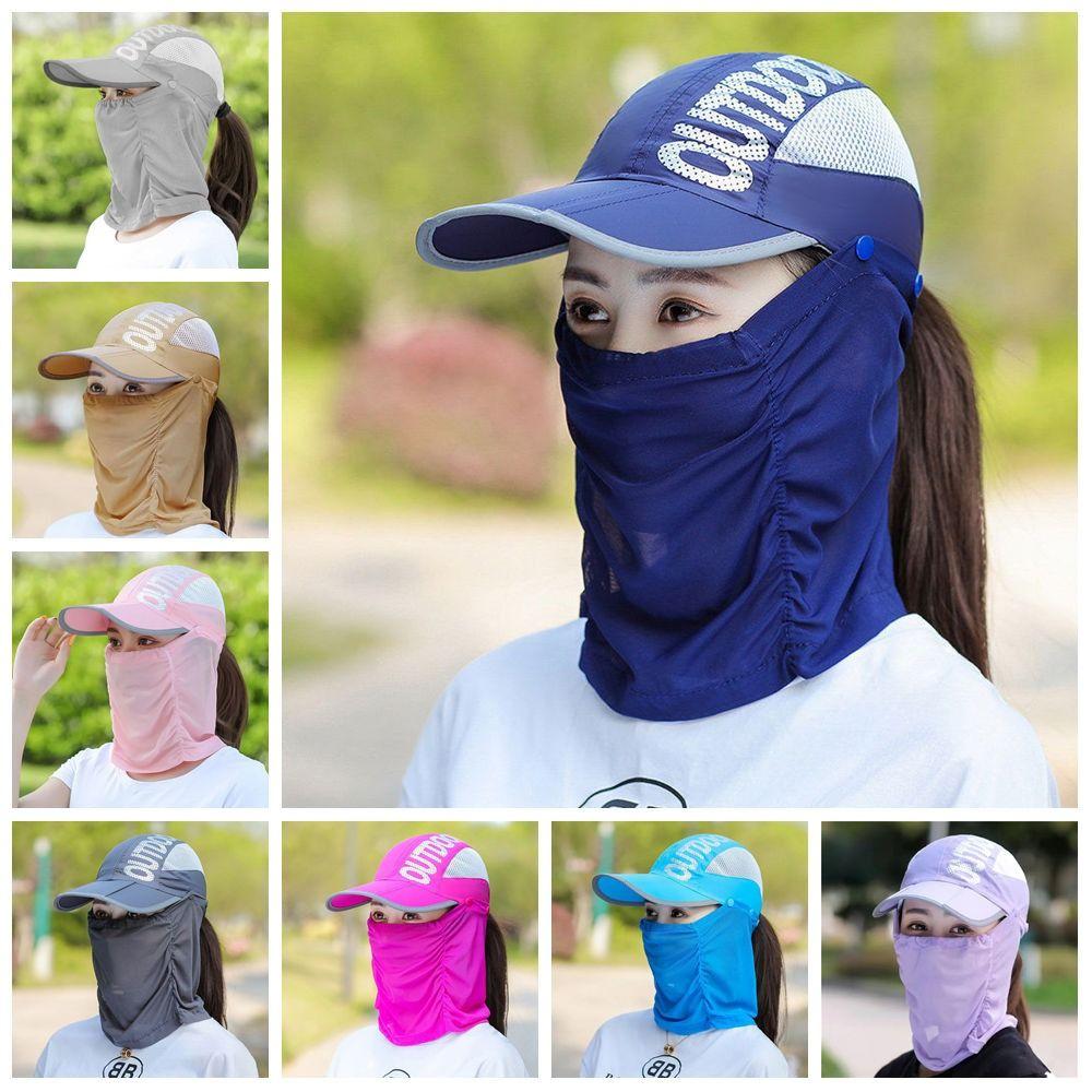 Sun Hat Sun Protection Hat Quick-dry Hat Face Cover Cap Cooling Wide Brim Baseball Cap Men